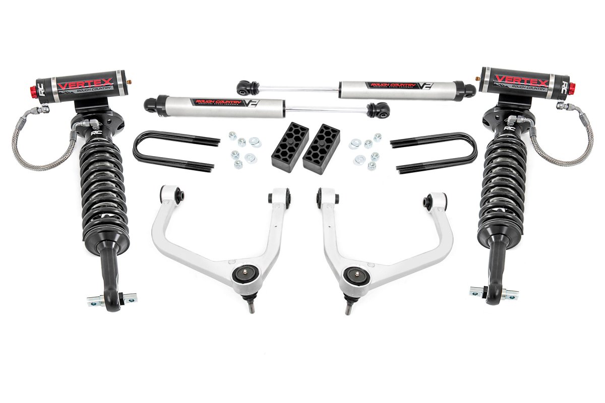 Chevrolet Silverado 1500 Suspension Lift Kit - Rear - Rough Country - 3.5 Inch Lift Kit | Vertex/V2 | Rear Mono Leaf - '22-'24